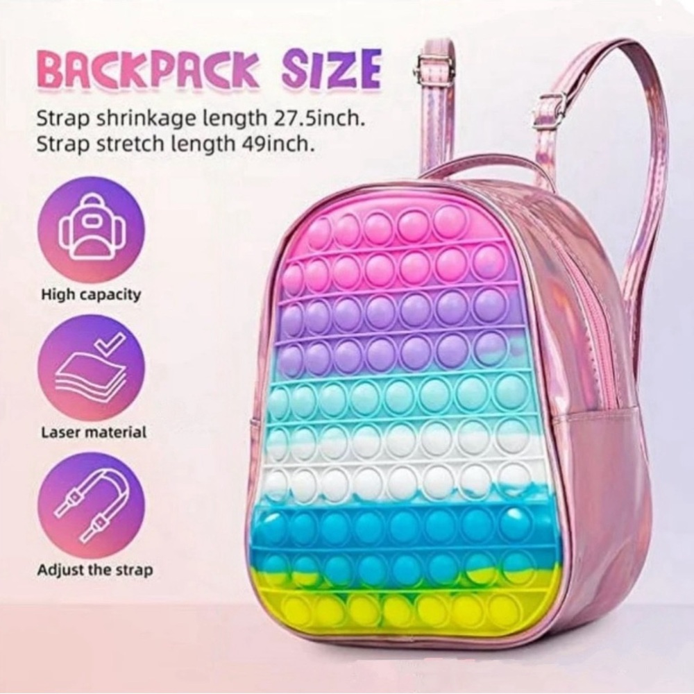 POP IT Backpack in Multi-Colored - Picture 10 of 13